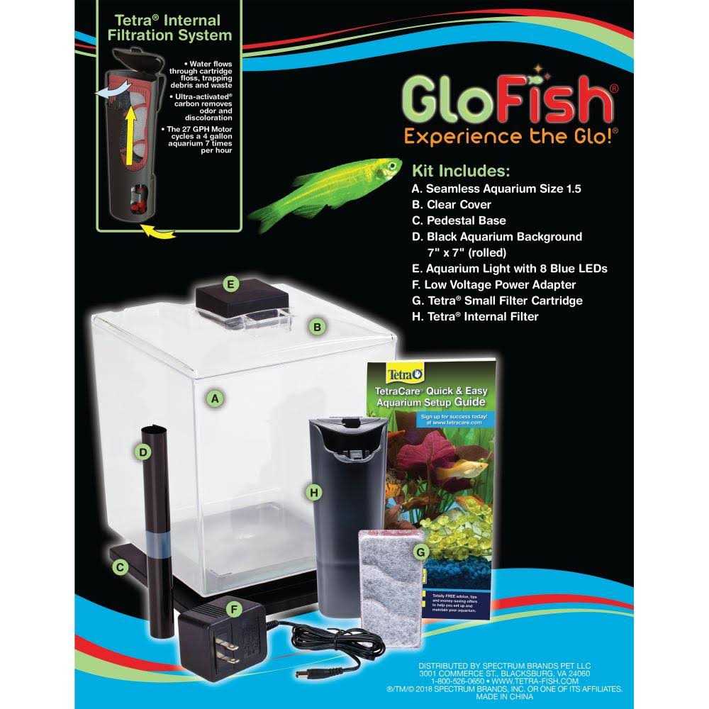 Tetra GloFish Cube Aquarium Kit - Pet Supplies online sale