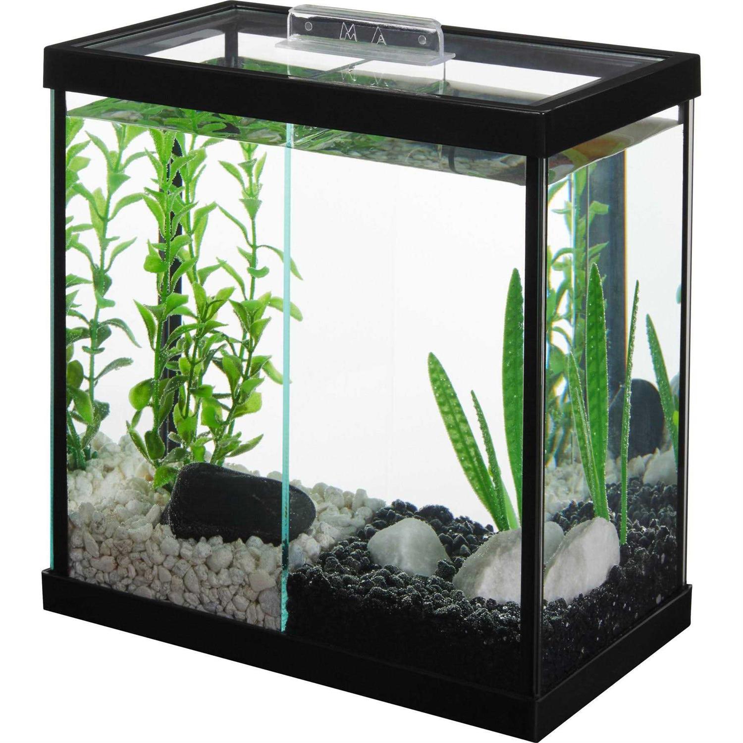 Frisco 2 Betta Aquarium with Divider/Top - Pet Supplies online sale