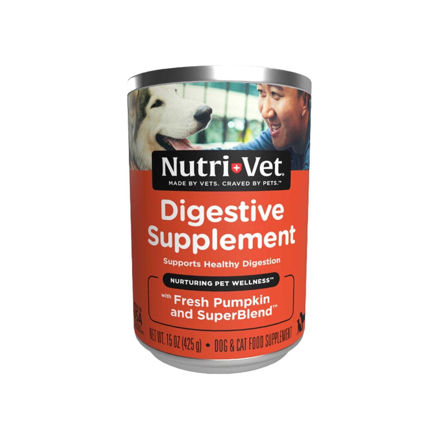 Nutri-Vet Digestive Support Pumpkin Dog Supplement - Pet Supplies ...