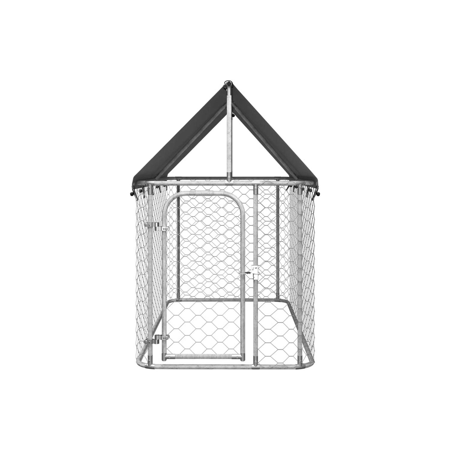 vidaXL Outdoor Dog Kennel with Roof - Pet Supplies online sale