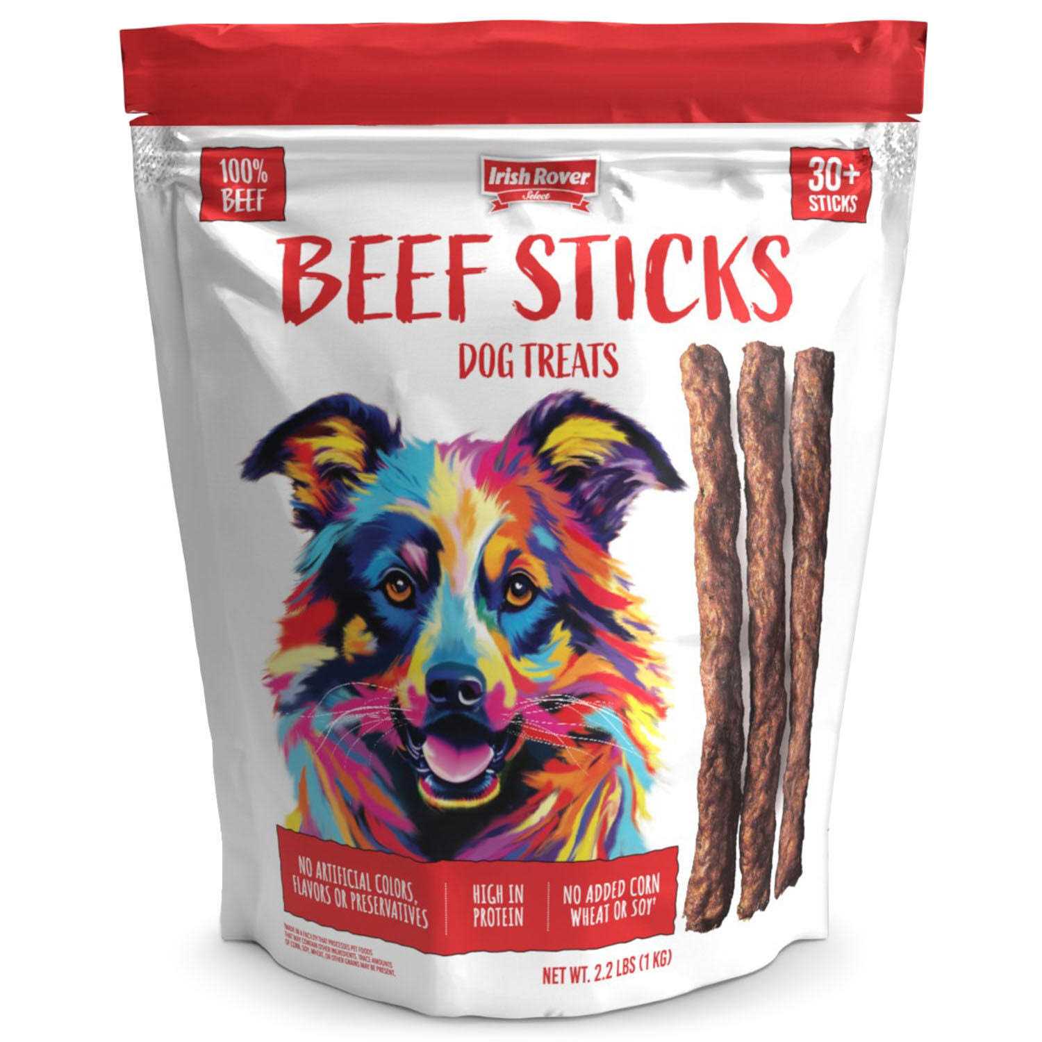 Irish Rover Beef Stick Dog Treats - Pet Supplies online sale